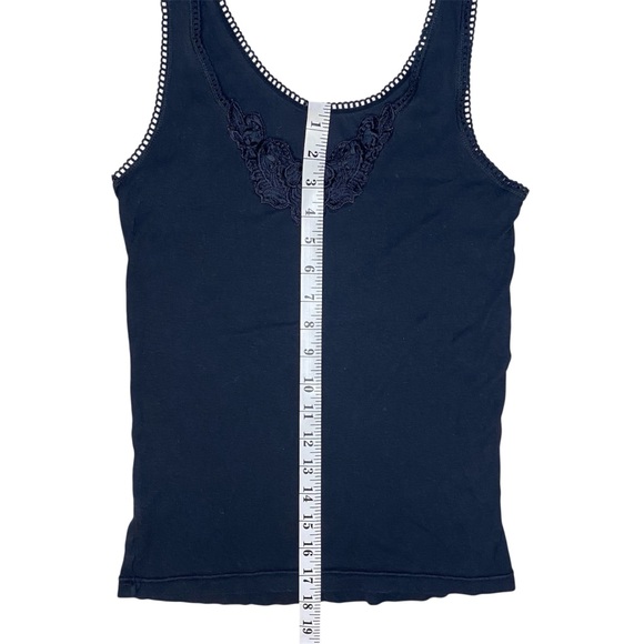 Vintage Black Embroidered Tank Top - Picture 5 of 9
